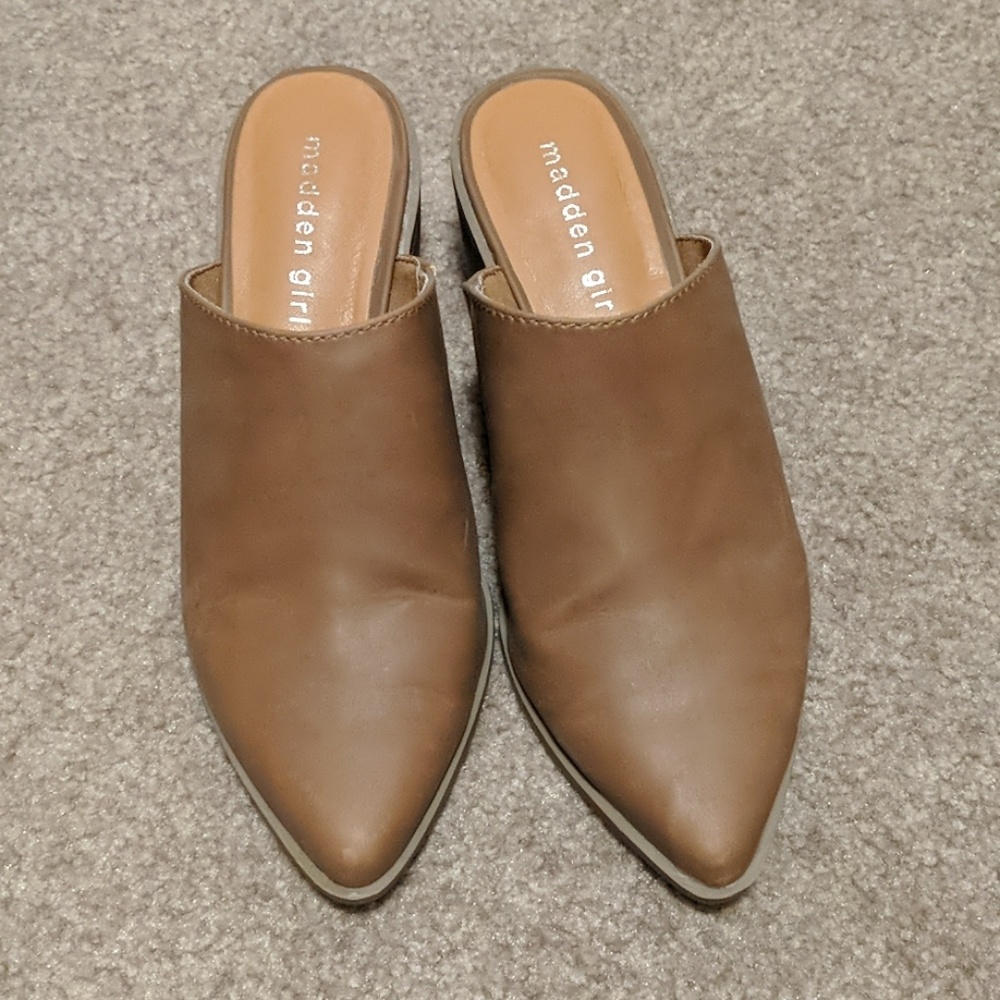 Madden Girl Slip on Mule Pumps